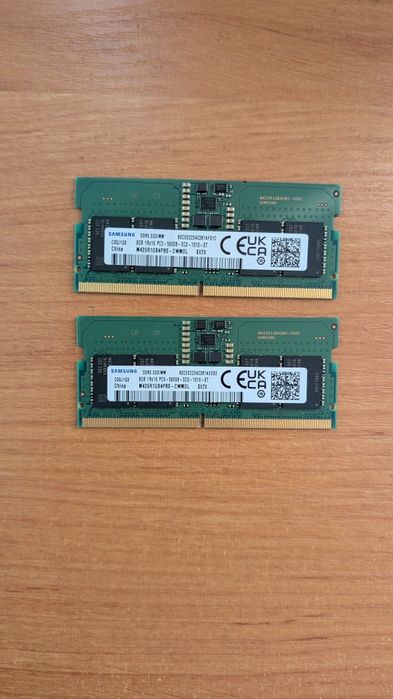DDR5 SODIMM 2x8GB samsung