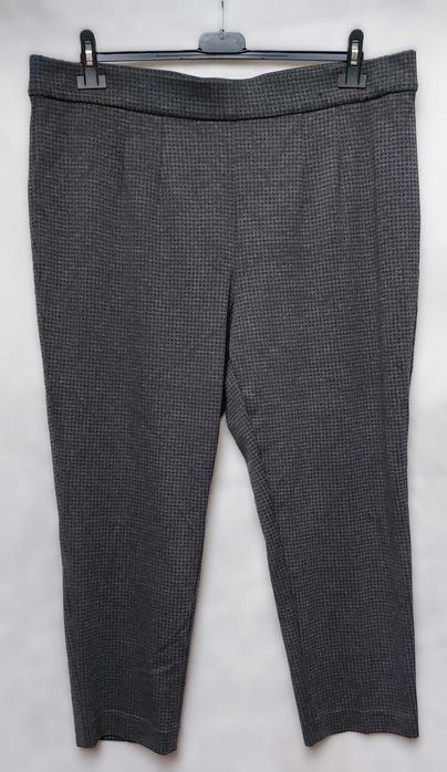 Spodnie Marks&Spencer 20/48 46 pepitka pas gumka strecz Wiskoza