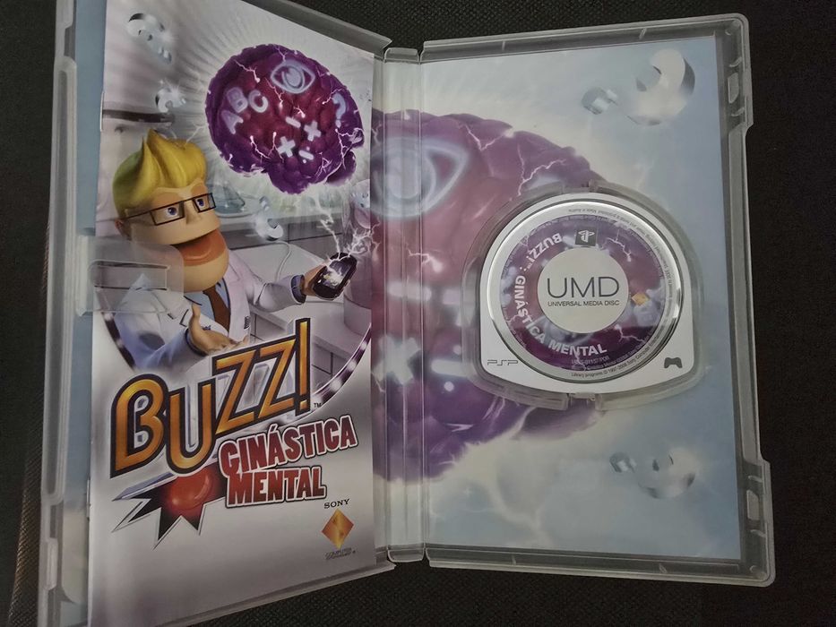 Buzz! Ginástica Mental - PSP - Jogo + Caixa + Manual (COMPLETO)