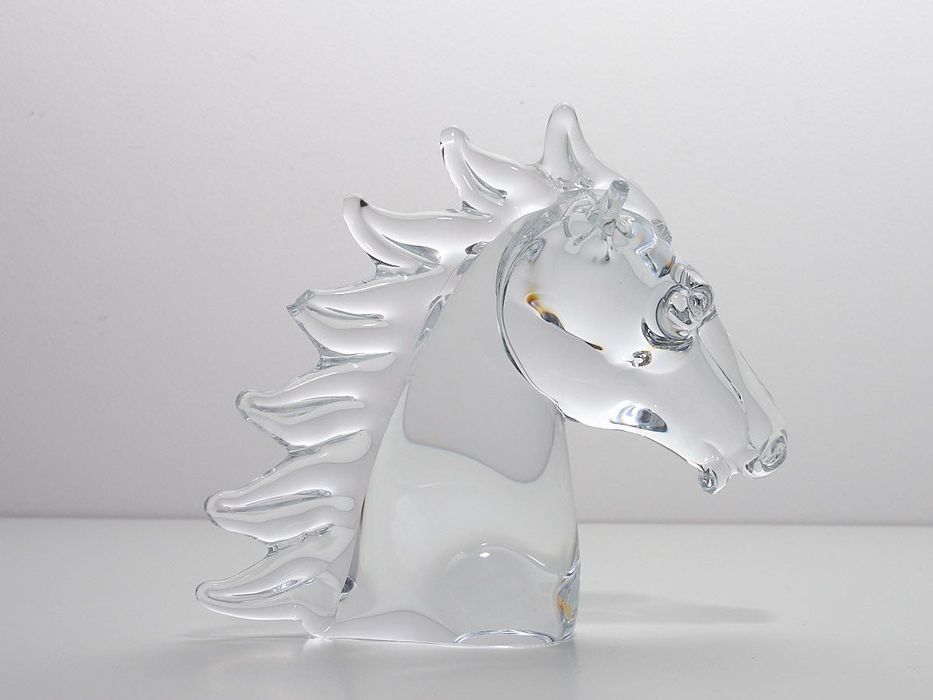 Crystal Horse Head Sculpture