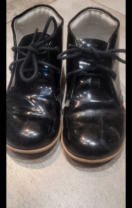Emel półbuty 25 czarne lakierowane