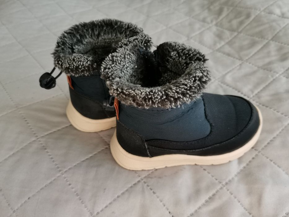 Buty zimowe kozaki śniegowce chłopięce Zara 21