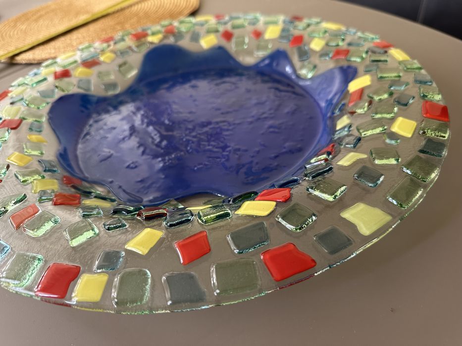 Блюдо тарілка кольорове муранське скло Італія