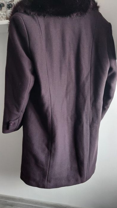 Płaszcz damski fioletowy r 50
