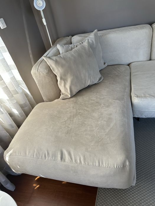 Sofá de 3 lugares com chaise longue