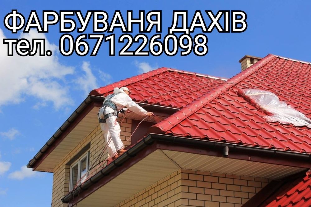 Фарбуваня Миття дахів гараражів паканів ангарів