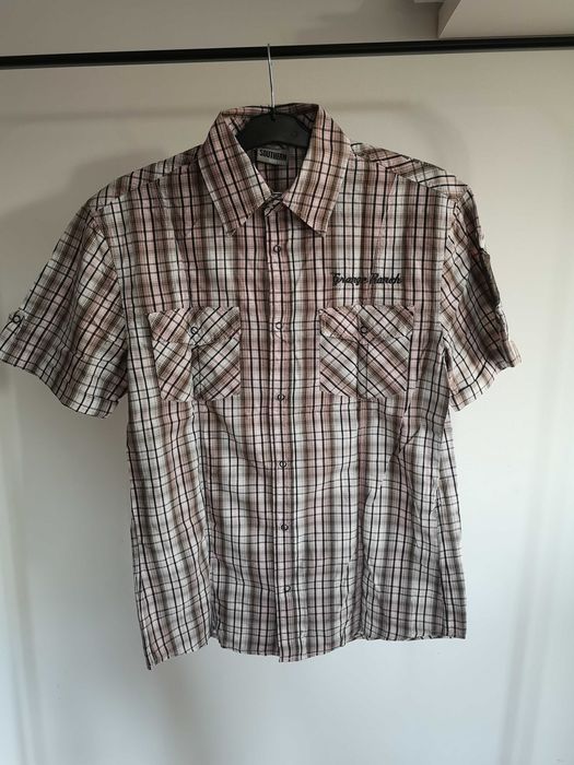 Takko Fashion Southern koszula w kratę z krótkim rękawem 39/40/M