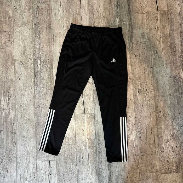 Czarne męskie spodnie dresowe Adidas