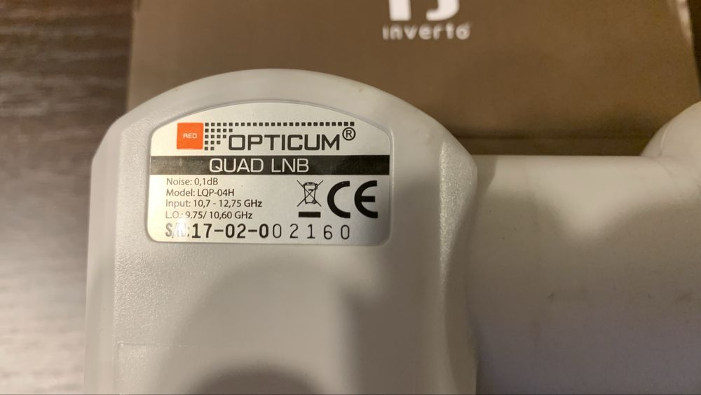 Konwerter satelitarny poczwórny NOWY Inverto Black Premium