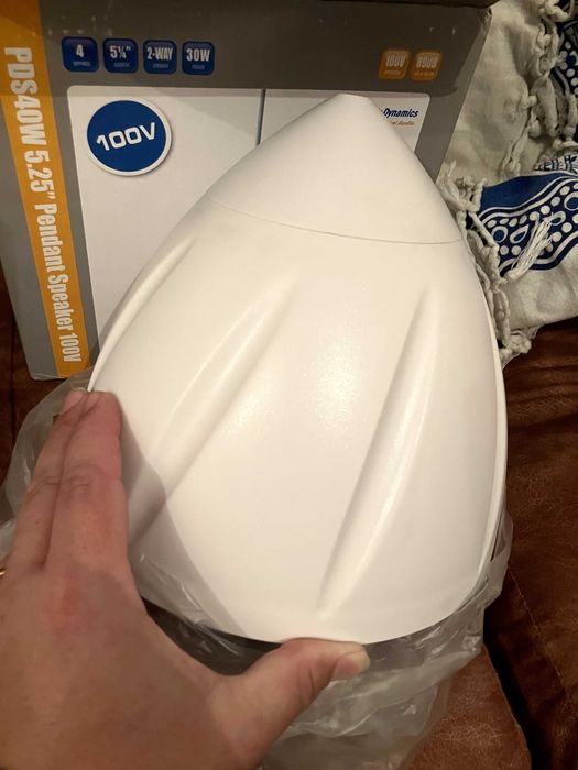 2 Colunas de tecto pendentes 100v PowerDynamics PDS40W Novas