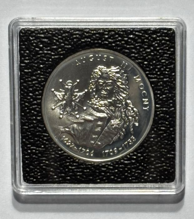 10 złotych August II Mocny srebrna