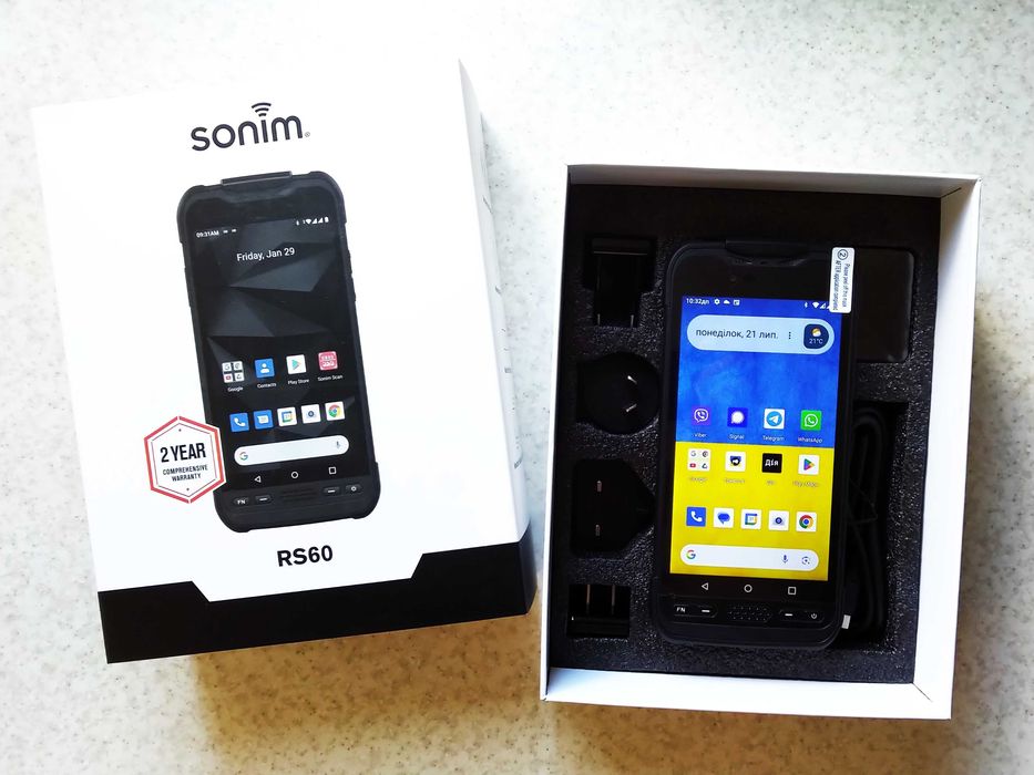 Захищений смартфон-планшет Sonim RS60, MIL-STD-810G/IP67