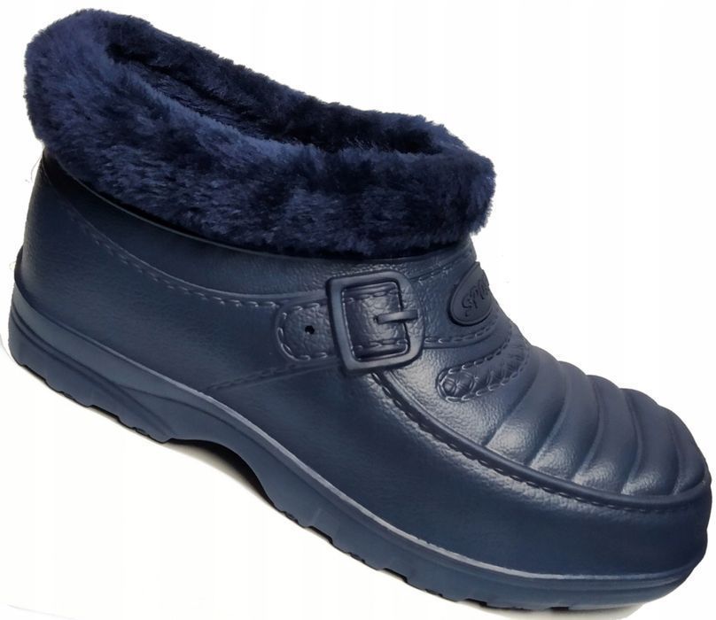 Męskie kalosze krótkie zimowe LEKKIE ocieplane piankowe eva 46