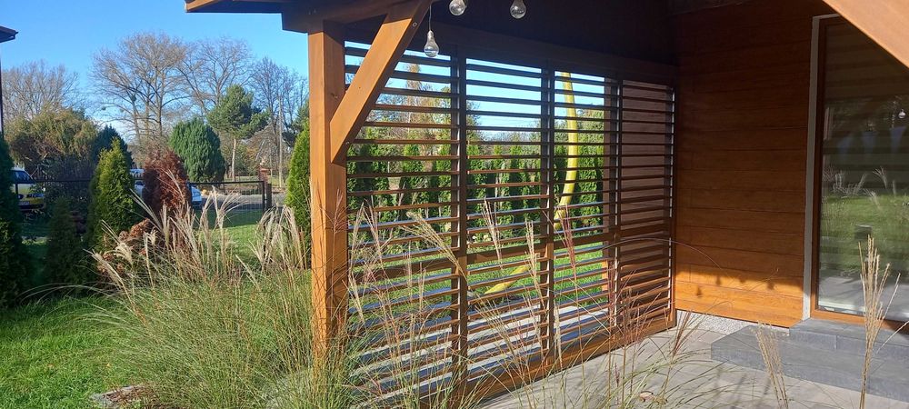 żaluzje ogrodowe zabudowa tarasu