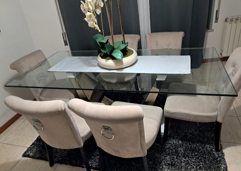 Mesa Sala Ato Padrão em Vidro