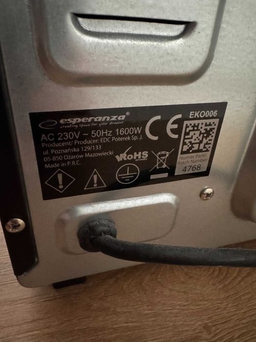 Mini piekarnik Esperanza NAPOLI EKO006