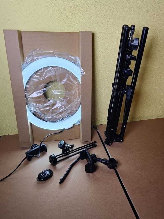 (NOVO) Ring light RGB anel de iluminação 26cm com TRIPÉ 180cm incluído