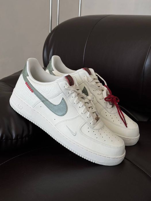 Оригинал Nike Air Force 1 Low Year Of The Snake (HV5979 130) оригинальние мужские кожание кроссовки найк аир форс