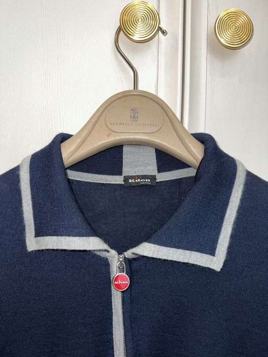 Кашемировый поло-свитер Kiton