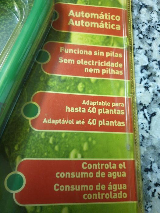 Sistema de rega para vasos