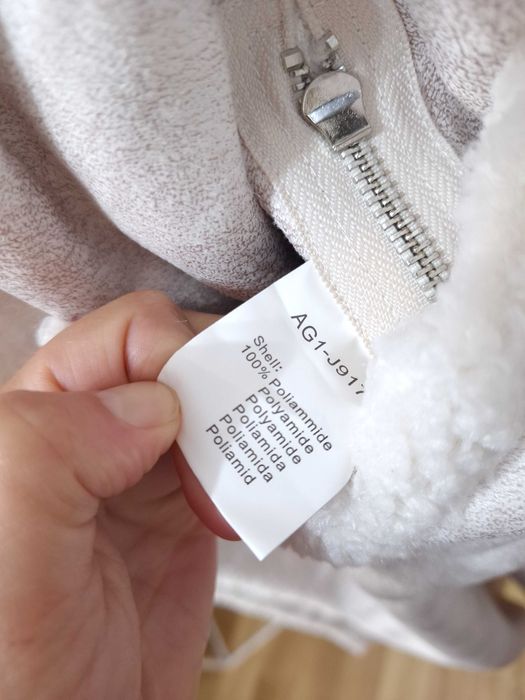 Płaszcz Klasyczny Długi Biały Kremowy Off White Dwustronny Ann Gissy