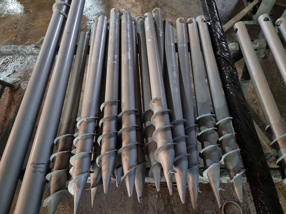 Сваї дом на сваи винтовые гвинтові палі геошуруп свайный фундамент