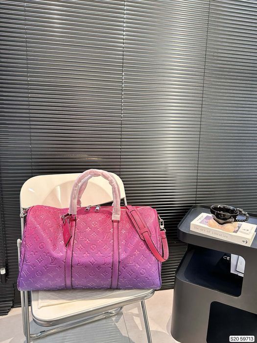 LOUIS VUITTON KEEPALL сумка мужская зеленая унисекс розовая спортивная