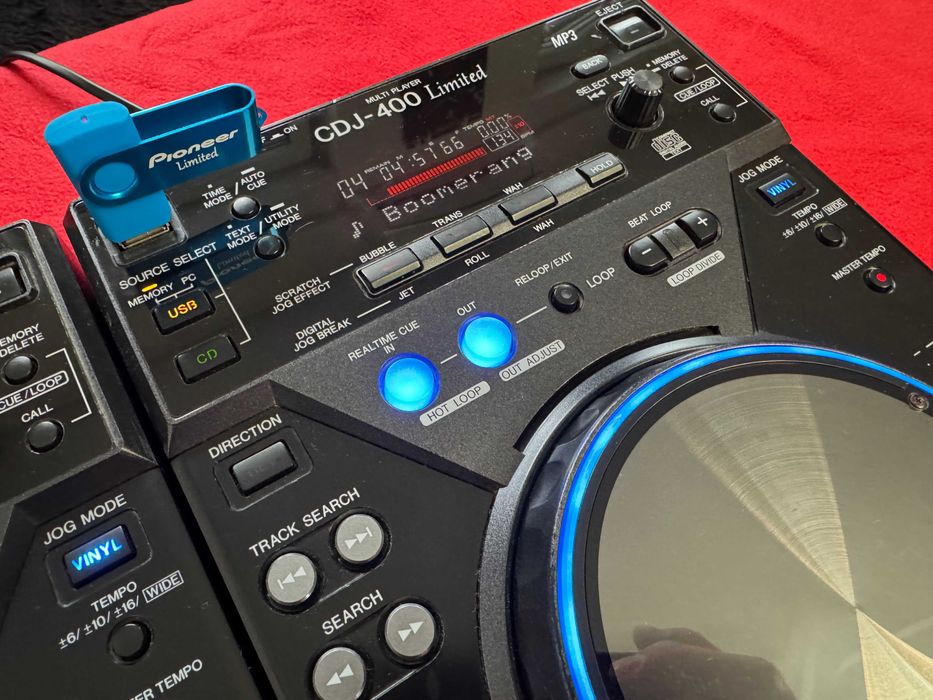 Dwa odtwarzacze Pioneer Dj CDJ-400 Limited. Edycja kolekcjonerska