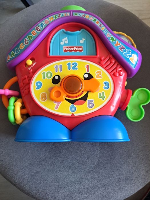 Zabawka budzik zegar Fisher Price
