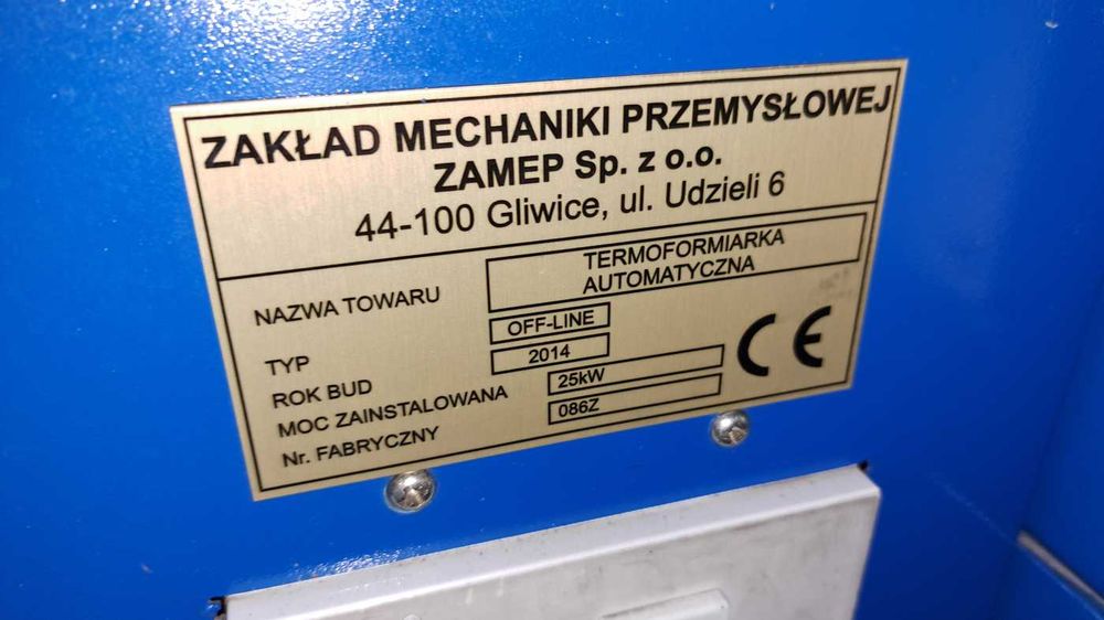 Termoformiarka automatyczna ZAMEP Off-Line