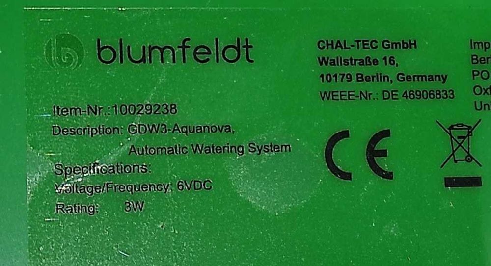 Система автоматичного поливу для рослин Blumfeldt Aquanova шланг 10 м