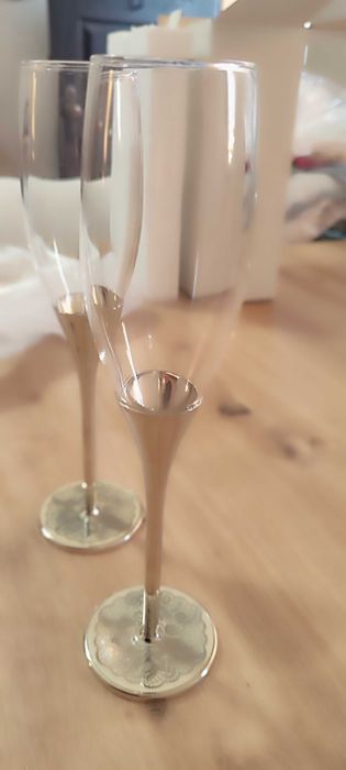 Taça de champanhe vintage