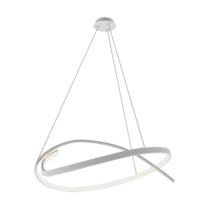 Lampa Wisząca LED 48W V-tac Ściemnialna Biała 3000K Do Salonu Kuchni Nowoczesna Oprawa VT-7916