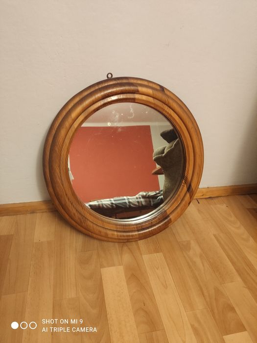 Lustro drewniana rama 52 cm