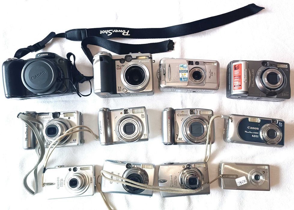 12 máquinas fotográficas compactas avariadas - Pack 2