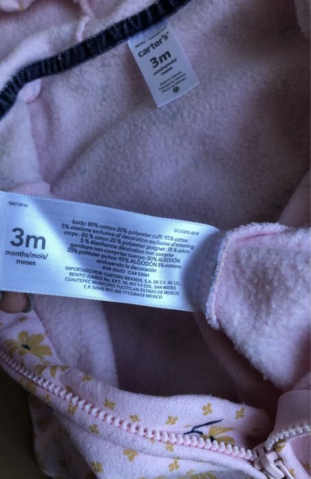Чоловічок Carter’s для дівчинки 3m