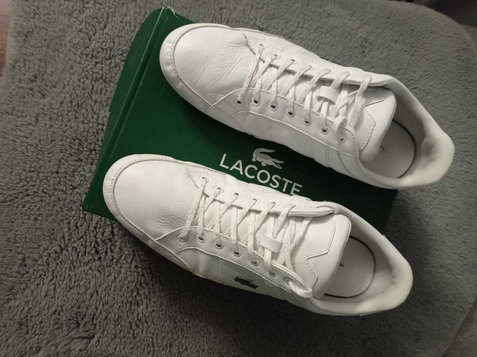 Buty Lacoste Chaymon rozmiar 43 skóra białe skórzane trampki j Nowe 28