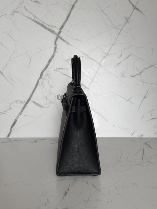 Сумка Hermes Kelly 25 epsom black, Ермес Келлі чорна, Эрмес Келли