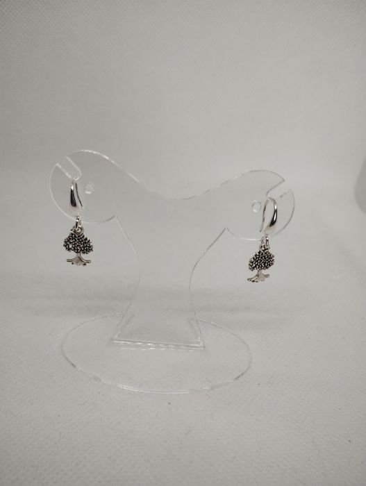 Kolczyki srebrne drzewa drzewka