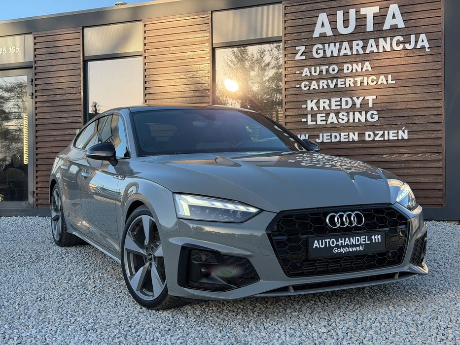 Audi A5 Sportback ZOBACZ> _ NARDO GREY__Virtual , Matrix , Panorama -TOP!