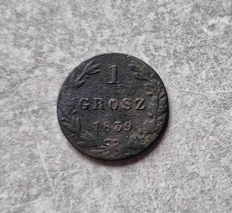 144) ZABÓR ROSYJSKI - 1 Grosz - 1839 r.