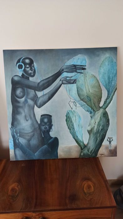 Egzotyczny malunek, olej na płótnie!