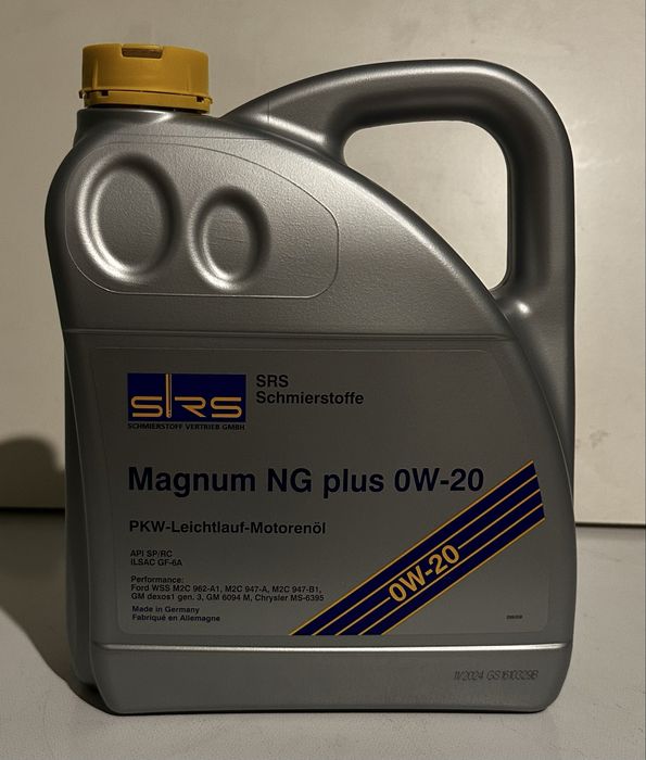 Моторна олива преміум-класу SRS Magnum NG Plus 0W-20 4L
