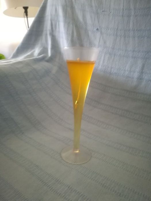 Vela em Vidro Decoração de Casa: Tons Laranjas