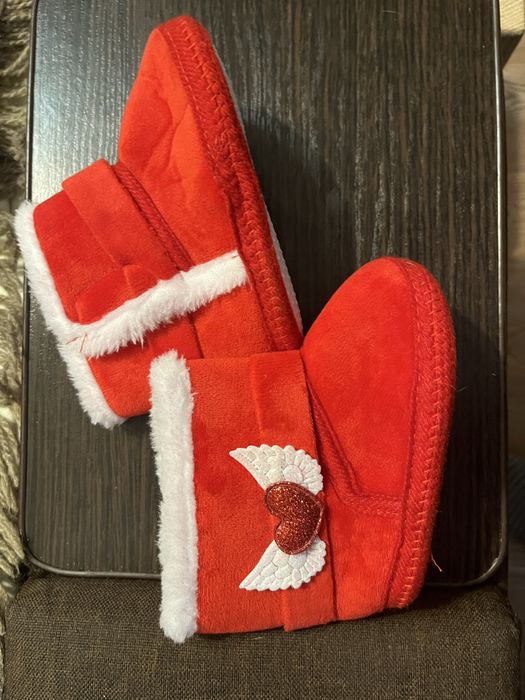 Дитячі теплі мʼякі чобітки / тапки до 18 місяців