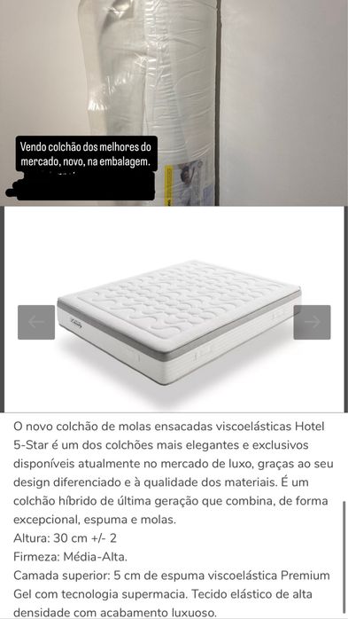 Colchao Casal Hotel 5 Estrelas