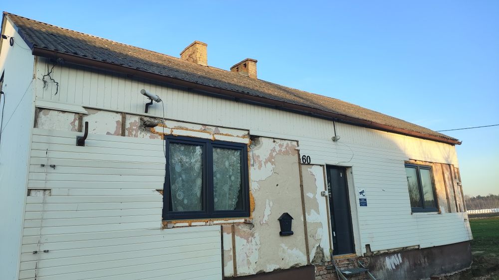 Dom w trakcie trwania remontu