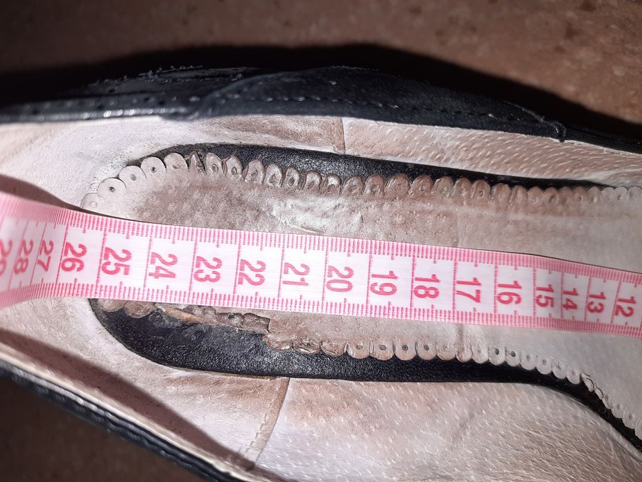 Кожаные туфли 40 размер