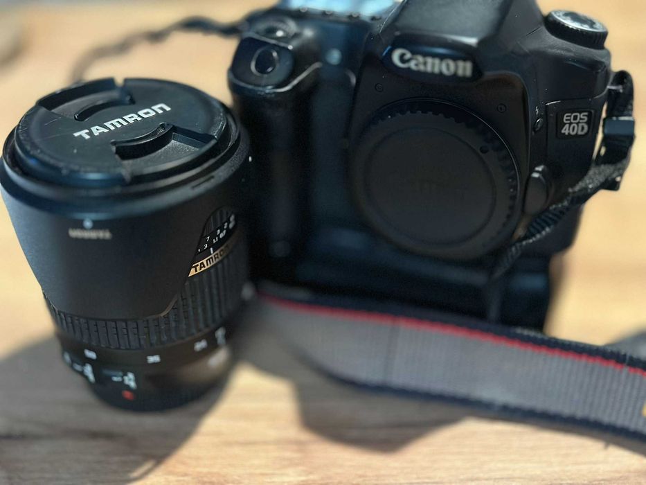 Canon Eos 40D + grip i dwie baterie, obiektyw tamron 17-35 2.8 vr