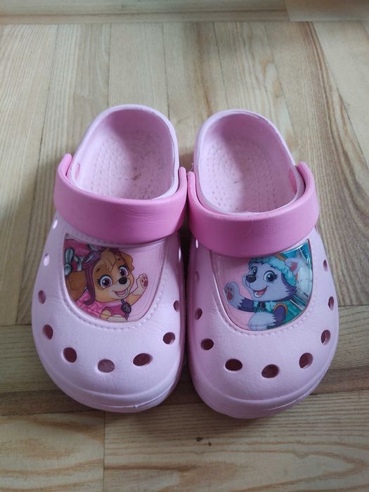 Klapki, buty ogrodowe psi patrol , Skye